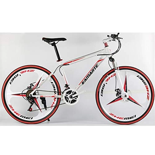 Mountainbike : Tbagem-Yjr Unisex Mountain Bike 26 Zoll Stadt Straßenfahrrad 24 Geschwindigkeit Hochgekohlt Stahlrahmen (Color : B)