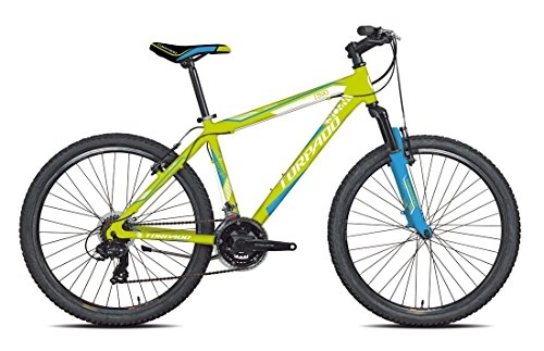 Mountainbike : TORPADO Fahrrad MTB Storm 26 "Alu 3 x 7 V Gr. 48 Lime / Blau Gedämpfte V17 (MTB) / Bicycle MTB Storm 26 Alu 3 x 7s Size 48 Lime / Blue V17 (MTB Front Suspension)