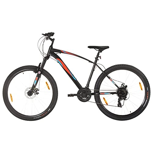 Mountainbike : vidaXL Mountainbike 21 Gang 29 Zoll Rad mit Shimano-Kettenwechsler Scheibenbremsen Schnellspann-Sattelstützenklemme Fahrrad Sportfahrrad 48cm Rahmen Schwarz