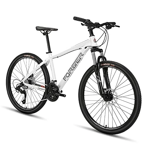 Mountainbike : WBDZ 24 / 26-Zoll-Mountainbike für den Außenbereich, 27-Gang-Mountainbike mit leichtem Aluminiumrahmen und Doppelscheibenbremse, Stoßdämpfende Vorderradaufhängung für Herren und Damen