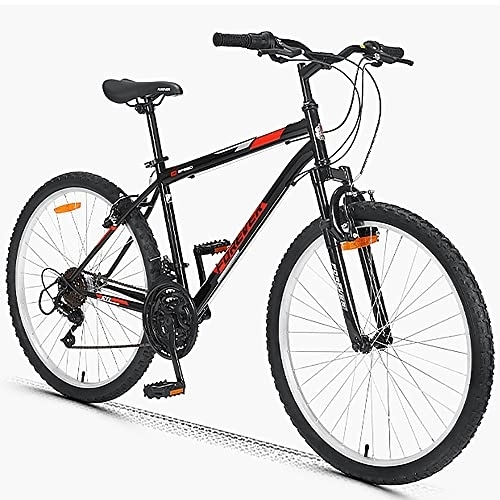 Mountainbike : WBDZ Outdoor-Mountainbike 18-Gang-26-Zoll-Räder mit Doppelfederung, MTB-Fahrrad mit System-Vorderradaufhängung, Hardtail-Mountainbike aus Kohlenstoffstahl, Mountainbike mit verstellbarem Sitz