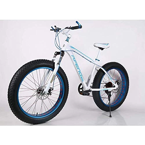 Mountainbike : XIAOFEI Hochwertiges Fahrrad 21-Gang-Mountainbike 26 Zoll 4, 0 Fettreifen Snowbike Doppelscheibe Stoßdämpfendes Fahrrad, A6