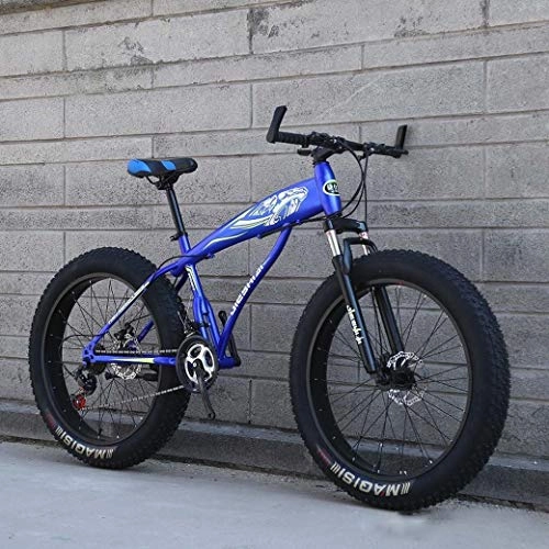 Mountainbike : XWLCR 24" / 26" Mountain Bike, Riesenrad Schnee-Fahrrad, 24-Gang-Doppelscheibenbremse, stark stoßdämpfender Federgabel, Außen Off-Road Beach Bike, D, 26 inch