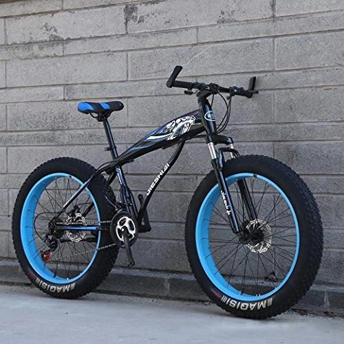 Mountainbike : XWLCR Mountainbike, 24" / 26" Big Wheel Snowbike, 21-Gang-Doppelscheibenbremse, stark stoßdämpfender Federgabel, Außen Off-Road Beach Bike, E, 24 inch