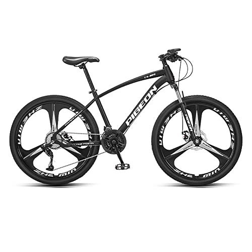 Mountainbike : Yirunfa 26 Zoll Mountainbike MTB 24 Speed Geschwindigkeiten mit Rahmen aus Kohlenstoffstahl, Doppelscheibenbremse, Aufhängung Gang-Schaltung Herrenrad