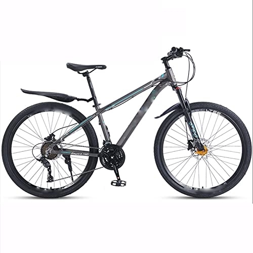 Mountainbike : YXGLL 27-Gang-Aluminiumlegierung Mountainbike Herren Erwachsene Variable Geschwindigkeit Jugend Doppelscheibenbremse Stoßdämpfung Rennrad (a 27.5 in)