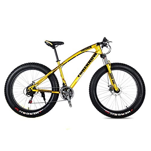 Mountainbike : YXYLD Fahrrad 26 Zoll MTB, Fat Wheel / Fat Bike / Fat Tire Mountainbike, Beach Snow Bike, 20 / 24 Zoll Big Reifen Fahrrad, 27 Speed Fat Bikes für Erwachsene