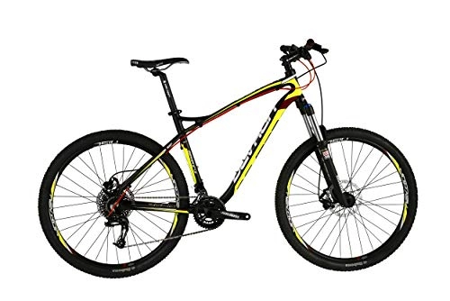 Mountainbike : Zegra D5, 7 27, 5 Zoll 49 cm Herren 20G Hydraulisch Scheibenbremse Schwarz / Gelb