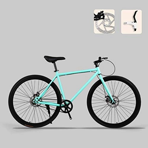 Rennräder : Aoyo 26-Zoll-Bikes, Straßen-Fahrrad, Doppelscheibenbremse, High Carbon Stahlrahmen, Straßenfahrradrennen, Männer und Frauen Erwachsener, Farbe: E (Color : B)