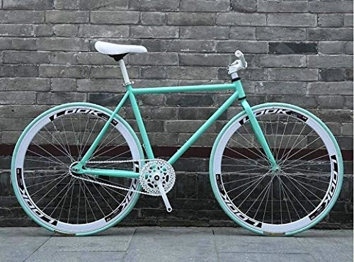 Rennräder : Aoyo Straßen-Fahrrad-Rennen, Rennrad, 26-Zoll-Bikes, Reverse-Bremsanlage, High Carbon Stahlrahmen, Männer und Frauen Erwachsener, (Color : E)