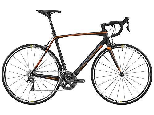 Rennräder : Bergamont Prime Race Carbon Rennrad schwarz / orange / grau 2016: Größe: 62cm (188-201cm)