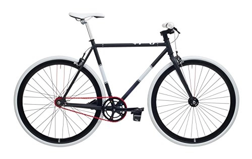 Rennräder : CHEETAH 3.0 Fahrrad mit starrem Gang L schwarz / weiß