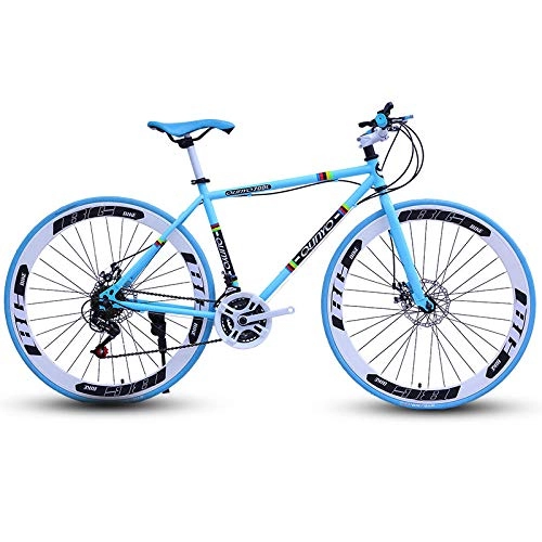 Rennräder : Chengke Yipin Speed Bike 26 inch Road Bike Double disc Brake Unisex Student Mountain Bike-E_27 Geschwindigkeit