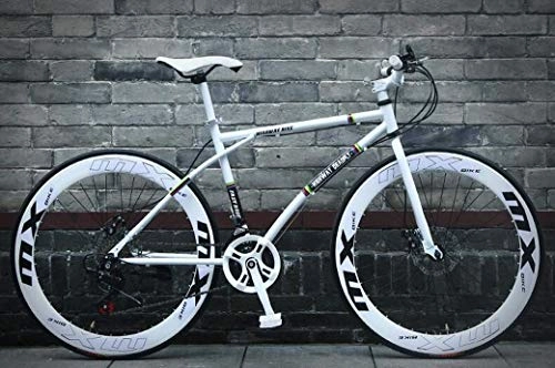 Rennräder : FMOGE 26-Zoll-Rennräder, 24-Gang-Fahrräder, Nur Für Erwachsene Und Männer, Rahmen Aus Kohlenstoffhaltigem Stahl, Rennradrennen, Radrad