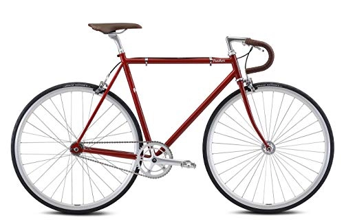 Rennräder : Fuji Feather Urban / Singlespeed Bike 2021 (61cm, Brick Red)