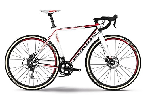 Rennräder : Haibike Noon 8.20 28 Zoll Cyclocross Weiß / Schwarz / Rot (2016), 58
