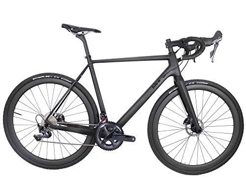 Rennräder : peipei Schotter-Carbon-Bike mit 40-mm-Ellbogen-Schotter-Carbon-Rdern.Alle Straen Carbon Bike-Red_56cm (> 180cm)