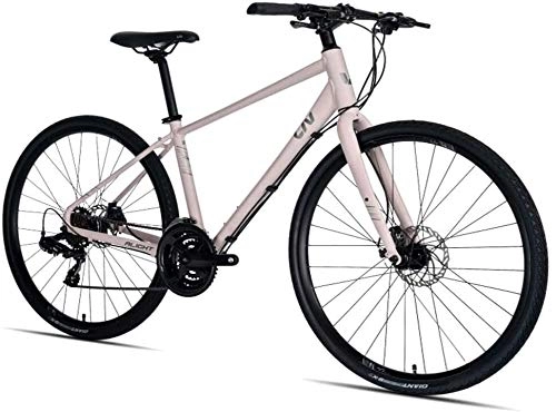 Rennräder : Syxfckc Ms Rennrad, 21 leichtes Aluminium Rennrad Geschwindigkeit, eine Straßenfahrrad mit einem mechanischen Bremsscheibe Gelände oder Langlaufstraße for Moto-Cross (Color : Pink, Size : S)