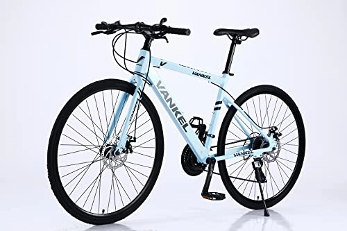 Rennräder : Vankel Fahrrad Rennrad 700C 26 Zoll Citybike für Herren Damen, Rad mit Shimano 21 Gang Schaltung