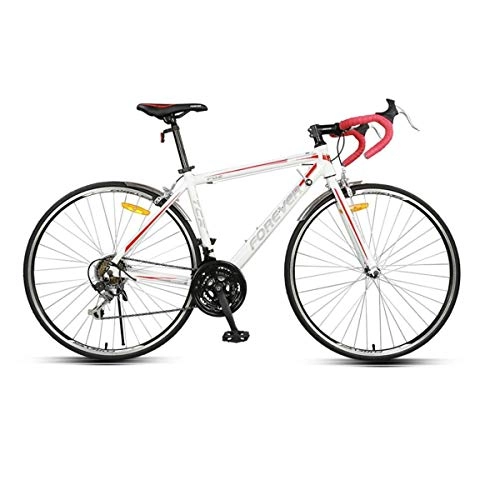 Rennräder : WEIZI Aluminium 21 Geschwindigkeit 700C Rennrad Rennrad, hohe Qualitt und Arbeitsersparnis Buena Bicicleta de carretera prctica (Color : White)