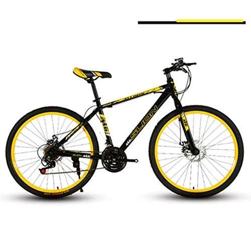 Rennräder : WND Mountainbike Männchen   Integralrad Doppelscheibenbremse mit Variabler Geschwindigkeit Rennrad , schwarz und gelb, 26 (160-185 cm)