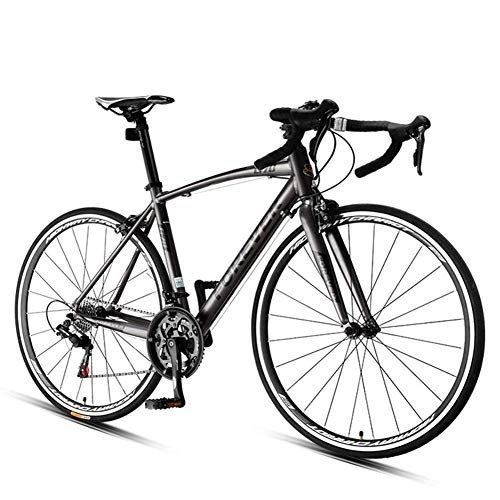 Rennräder : Xiaoyue 16 Speed Rennrad, Mnner Frauen-Straen-Fahrrad, Aluminiumrahmen Ultra-Light Fahrrad, 700 * 25C Rder, ideal for unterwegs oder Dirt Trail Touring, grau, Advanced lalay