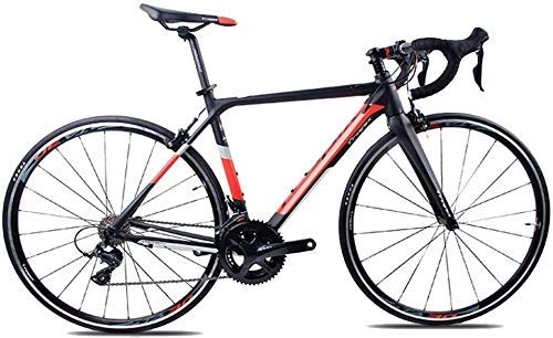Rennräder : XIUYU Adult Rennrad, Profi 18-Speed ​​Racing Fahrrad, Ultra-Light Alurahmen Doppel-V Bremse Rennrad, perfekt for Straße oder Schmutz Trail Touring (Color : Red, Size : TA30)