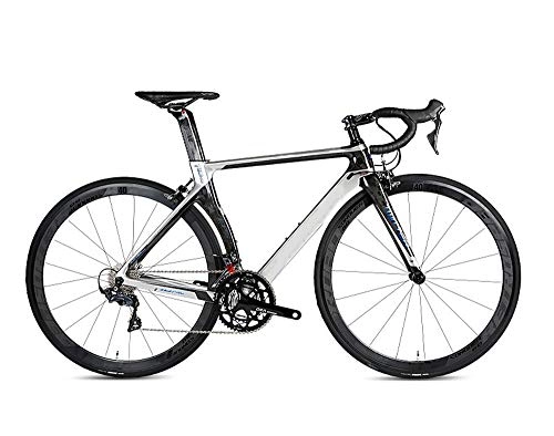 Rennräder : YALIXI Rennrad Hochmodul Carbonrahmen 22 Geschwindigkeit 700C * 23C Fahrrad, Rennradrennen, Erwachsene Mnner und Frauen, Silber