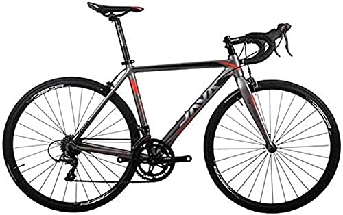 Rennräder : YANGHAO-Mountainbike für Erwachsene- Rennrad, Aluminiumlegierung Rennrad, Rennrad, City Bike Pendeln, einfach zu bedienen, komfortabel und langlebig (Farbe: rot, Größe: 18 Geschwindigkeit) DGZZXCSD-1