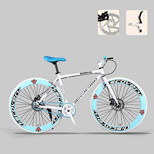 Rennräder : ZTYD Straen-Fahrrad, 26-Zoll-Bikes, Doppelscheibenbremse, High Carbon Stahlrahmen, Straenfahrradrennen, Mnner und Frauen Erwachsener, D