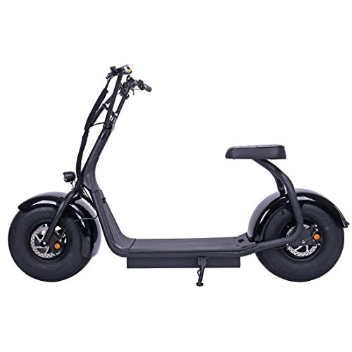 Electric Scooter : 2000w Electric Scooter - Electric Bicycle / Motorcycle with Chopper Style Seat - Fast, Wide Tyre Adult Electric Scooter - 60v, Citycoco