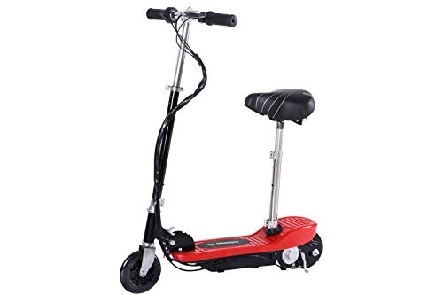 Electric Scooter : 4MOVE Electric Mini Scooter 12v 120w Max Speed up to 15km / h with seat for Teens Red.