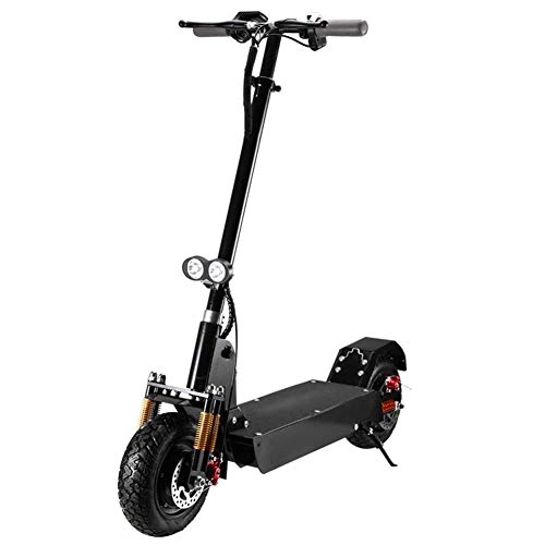 Electric Scooter : AA-SS Folding Electric Kick Scooter, Intelligent Control Instrument LED Lights Off-Road Electric Scooter Vehicle Long-Distance Electric Scooter for Men and Women