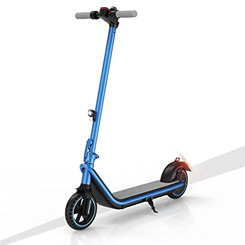 Electric Scooter : Acecinio Adult Electric Scooter, 380W Foldable E Scooter with 7.5 Ah Battery and 3 Speed Mode, 8.5 Inch Tyres Commuting City Scooter with LCD Display (Blue)