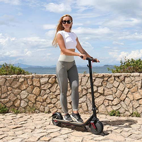 Electric Scooter : Adult Electric Scooter-8.5" Air Tire 250W-15.5MPH 18Miles Range