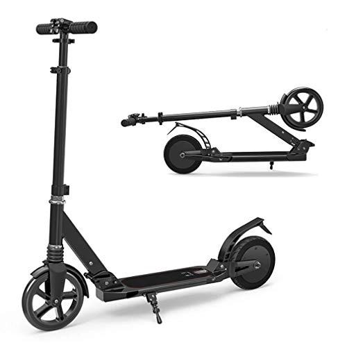 Electric Scooter : Adult Electric Scooter, Up to 12 Kilometer Long-Range, Kick Scooter with Adjustable Height Dual, Lightweight for Commute and Travel
