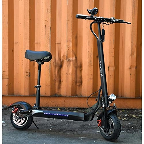 Electric Scooter : Alliance Sports SURG City R Electric Scooter with Seat and Speed settings 1 – 3 gears Bluetooth Connectivity - Front electric brake and Rear disc brake