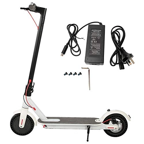 Electric Scooter : Alomejor Electric Scooter 8.5inch 250W E-Scooter Folding E-bike with Lithium Battery for Adults and Teenagers(UK Plug 110-240V)