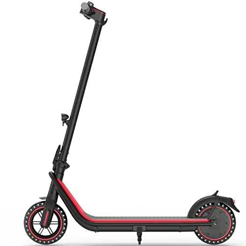 Electric Scooter : BEISTE BT858 Electric Scooter Adults 350w, Up to 25km / h Fast Portable E Scooter with 8.5'' Solid Tires, 25km Long Range, Max Load 250 lbs, Commuter Electric Scooters for Adults & Teens - black