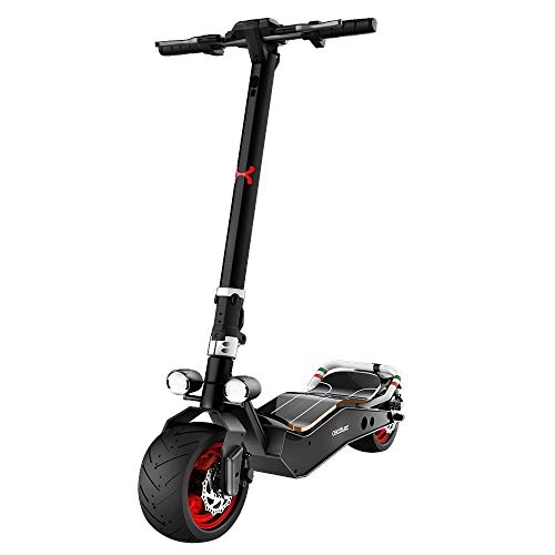 Electric Scooter : Cecotec Electric Scooter Bongo Z Series Red. Maximum power 1100 W, Removable battery, unlimited autonomy from 45 km, rear wheel drive, 12 ”anti-blowout wheels