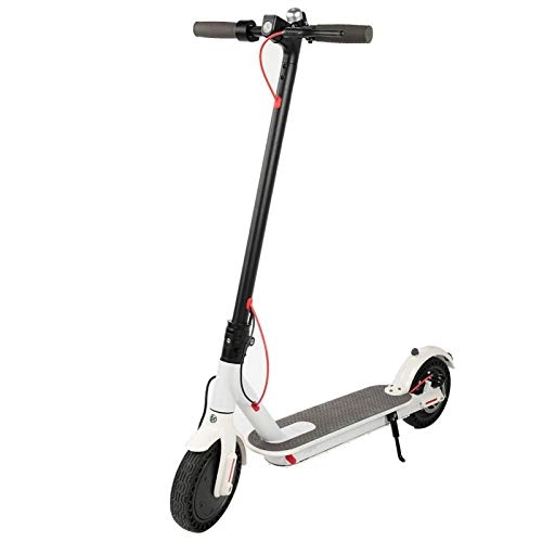 Electric Scooter : DAUERHAFT Portable Electric Scooter Adopts 8.5 Inch Solid Tire Waterproof With(British regulations (110V-240V))