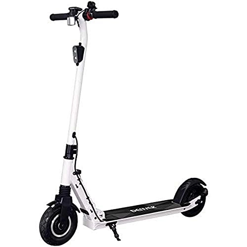 Electric Scooter : DENVER SEL-80125WHITE Electric Scooter - Power 250W - Aluminium Frame - Max Speed 20 km / h - Travel up to 12 km per load - 8 inch wheels - front and rear light - Foldable and lightweight - White