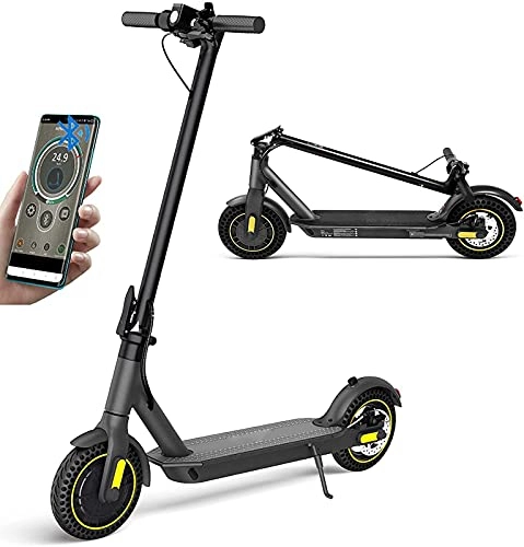 Electric Scooter : dh-2 Electric Scooter for Adult, Foldable E-Scooter with 10'' Honeycomb Tyres, Bluetooth App Control, 35Km Max Distan