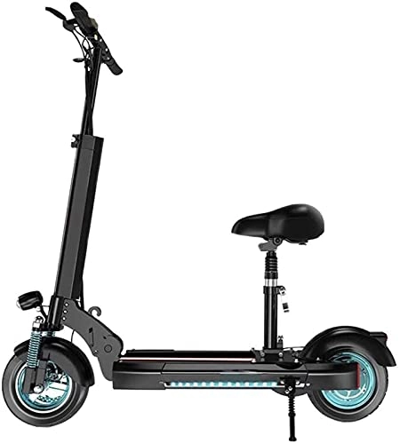 Electric Scooter : dh-2 Fold Adult Electric Scooter, 36V Easy Travel Scooter Rechargeable Battery Max Load 130kg, 400W Power, Max Speed 60 km / h