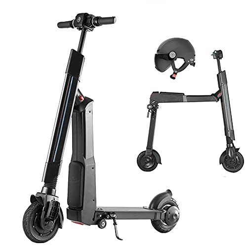 Electric Scooter : DODOBD Electric Scooter, 250W Brushless Motor Max Speed 25mph with 6'' Tires Foldable Electric Scooter for Adults, Portable E-scooters for Travel and Commuting, Load 220lbs