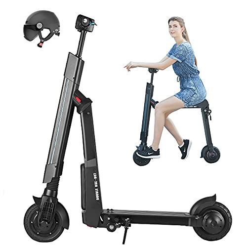 Electric Scooter : DODOBD Electric Scooter for Adults, 250W E-scooter Up to 25MPH, Scooter for Teens with Dual Braking Safety System, Folding Electric Commuter Scooters with 6'' Tires, Load 220lbs