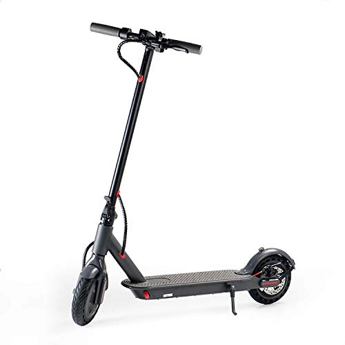 Electric Scooter : Dumón Innovative Electric Scooter 25 km Battery Life 350 W Motor Solid Tyres Maximum Weight 120 kg E-Scooter for Adults and Teens Electric Scooter
