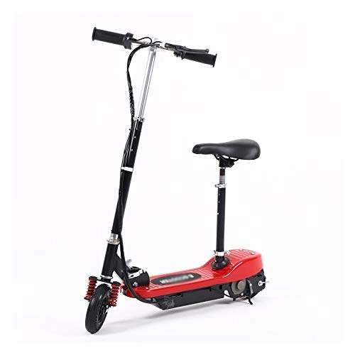 Electric Scooter : Electric Folding Scooter Electric Scooters Easy To Carry Folding 6" Tires 120W Motor Up To 15KM / H Long Range 6-9KM For Adults (Color : Red)
