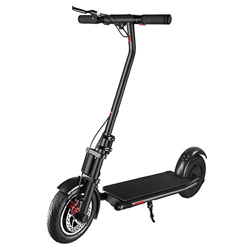 Electric Scooter : Electric Kick Scooter Adults, Portable Foldable 10" Fat Tires 18.6 Miles Long-Range Lithium Battery 16.2 MPH Fast Speed Powerful 350W Motor E-Scooter for Commute And Travel