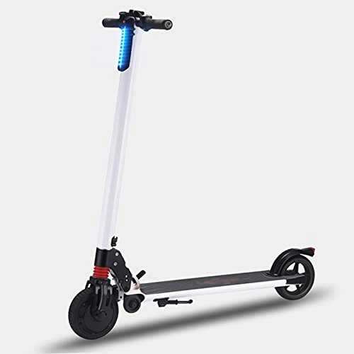 Electric Scooter : Electric Scooter Adult, E-Scooter with 6.5 Anti-Slip Tires and Lcd Display, Led Light, Max Speed 24Km / h , Max 100Kg Load Capacity